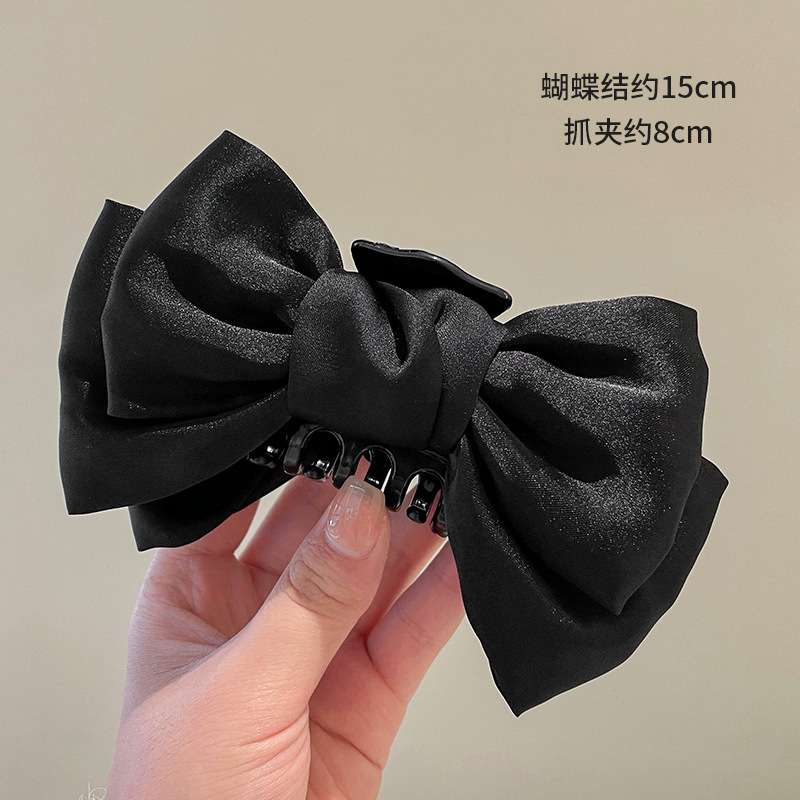 Clip de agarre de lazo de súper hada, parte posterior de la cabeza llena, pinza para el cabello, clip para el cabello de princesa, tocado de clip de tiburón de sentido avanzado