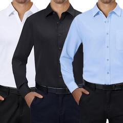 亚马逊Mens Dress Shirts way Streth Long Sleeve Collared