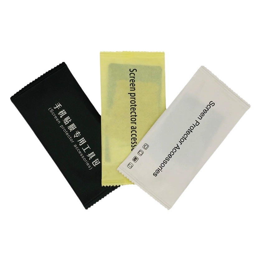 Закаленная пленка пленка инструмент мобильный телефон пленка вспомогательный инструмент для удаления пыли протирка салфетки спирт упаковка пленка набор из трех частей