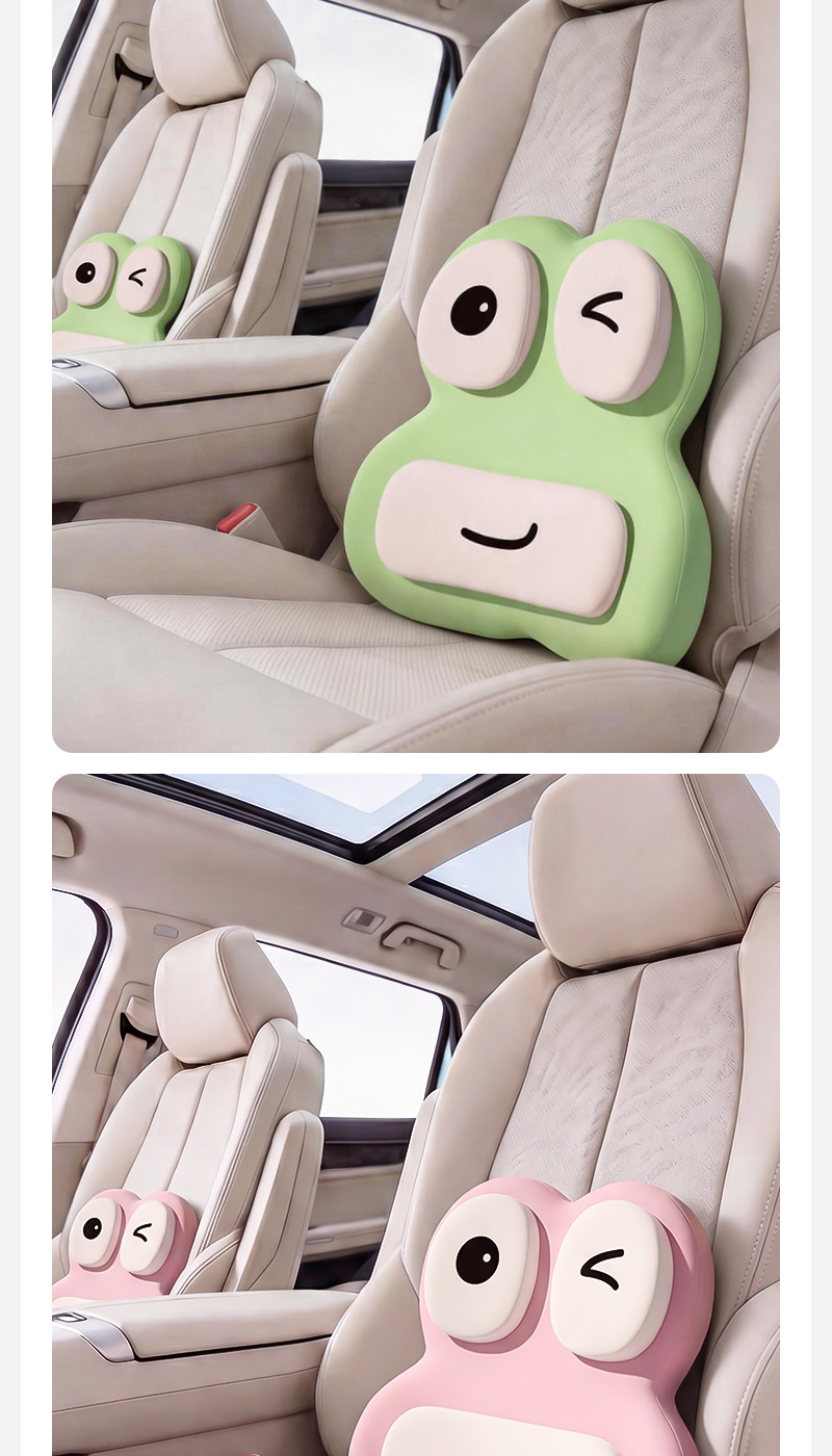 Long-Term Sitting Without Fatigue: Car Driver's Seat Lumbar Support Pillow, Slow Rebound Memory Foam Lumbar Cushion, Tail Vertebrae Pressure Relief Support Backrest Pad