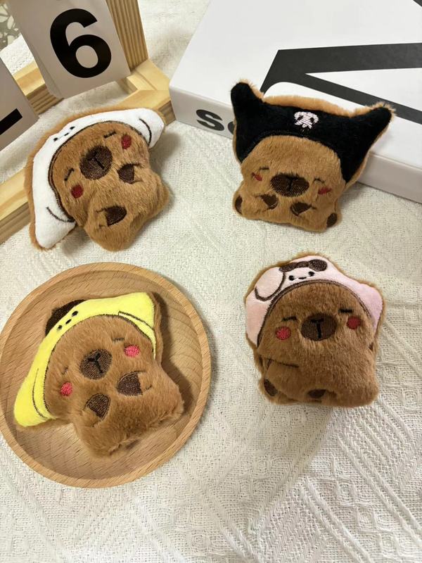 遊び心のあるかわいいヘッドギア、カピバラペンダント、バッグ、キーホルダーペンダント、子供服、靴、靴下、帽子、アクセサリー|undefined