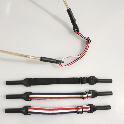Adjustable elastic eyeglass cord for adults and children, non-slip sports eyeglass strap
