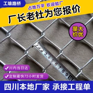 山体边坡绿化防护勾花网​ 养殖场隔离圈地围栏网 运动场防护网