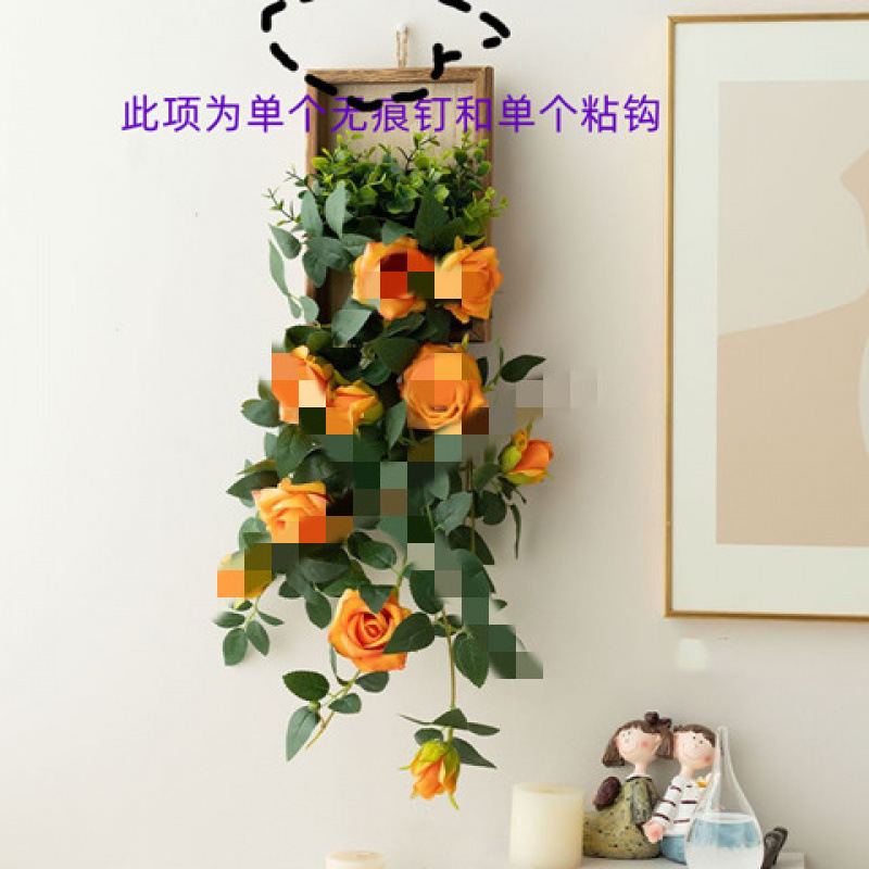 小雏菊壁挂仿真花墙面装饰墙上绿植壁饰挂件ins墙壁假花创意立体|undefined