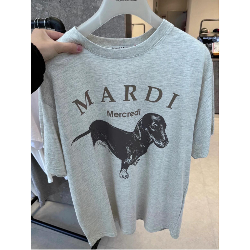 【カウンター品質】韓国マルディトレンドブランド半袖Tシャツリトルデイジードーマンプリントラウンドネックピュアコットンクロスボーダー|undefined
