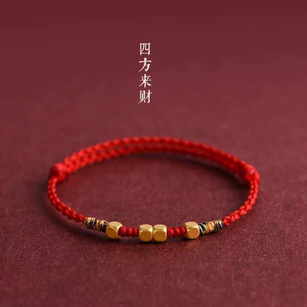 Red String Bracelet for Women, Good Luck and Safety in the Year of Birth, Ethnic Style Versatile Woven Rope Gift Wholesale