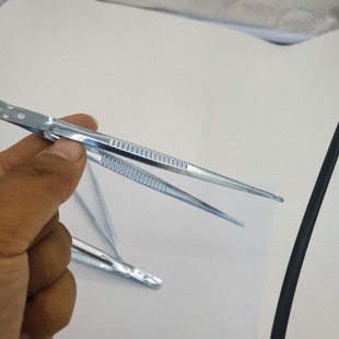 Straight-Tip Tweezers for Customers, Auxiliary Kit Tweezers, Household First Aid Kit Tweezers, Straight-Tip Iron Tweezers, Thickened Clamps