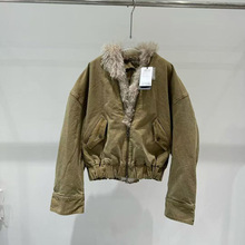 商场同款2025冬季新款女装休闲复古毛领短款羽绒服外套 5P0C20850