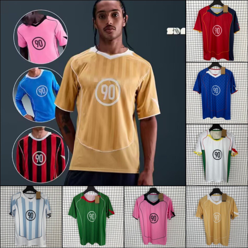 Training Short-Sleeved 2526 New 90 Same Style Shirt Mexico Italy England Sports Football Jersey Can Be Printed in One Piece