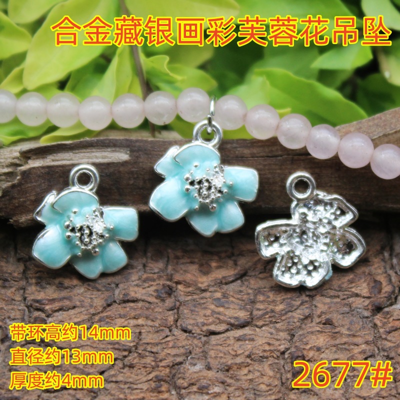 Metal blue pendant