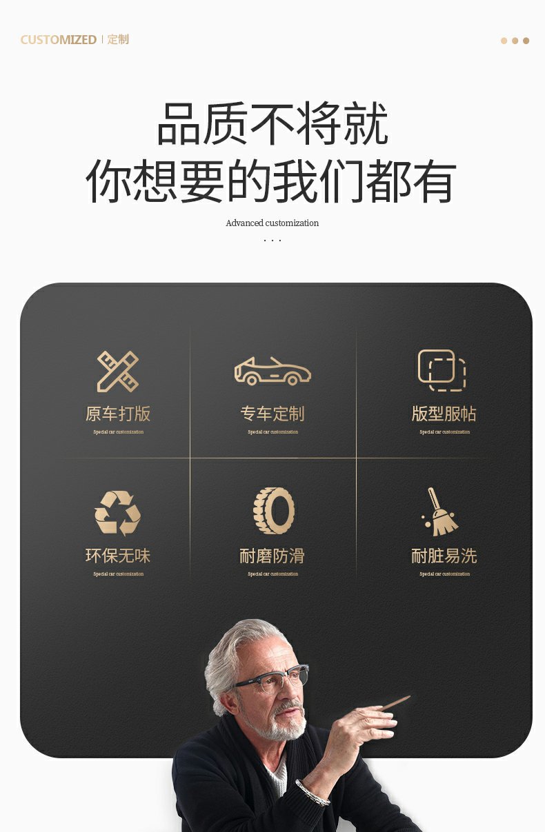 24 models of JAC Ruifeng RF8 car accessories, full-coverage 7-seater driver and passenger side Snowy carpet floor mats