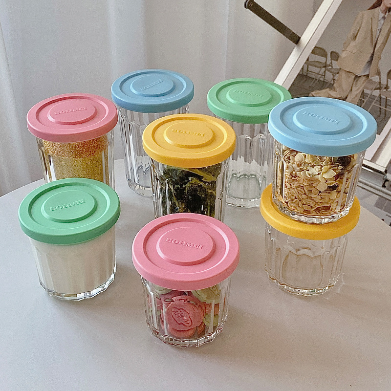 Minimalist Ins-Style Glass Storage Box, Storage Cup, Snack Storage Jar, Tea Canister, Dried Fruit and Coffee Bean Jar Wholesale