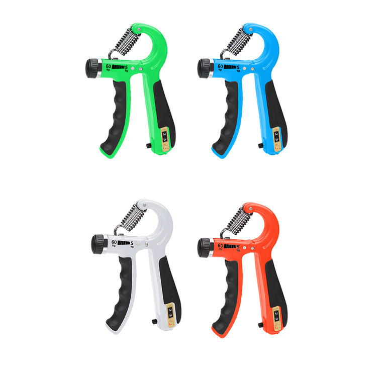 Empuñadura ajustable portátil Ejercitador de dedo de conteo tipo R