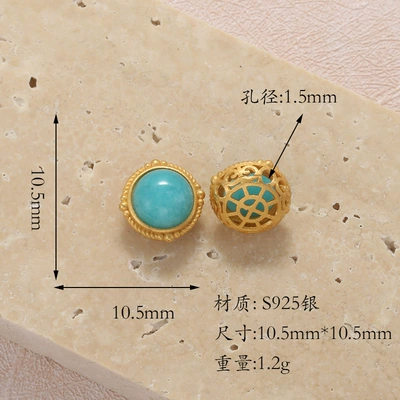 Round Butterfly Pendant Spacer – Zərgərlik ara hissələri - t6a1828