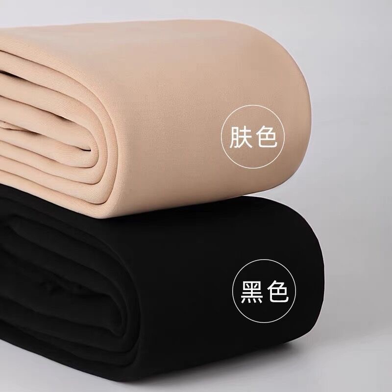500 Cert Thick Leggings Women's Autumn and Winter Outer Wear fleece-lined Thickened Flesh Color Skin Color Light Leg Artifact Naked Pantyhose