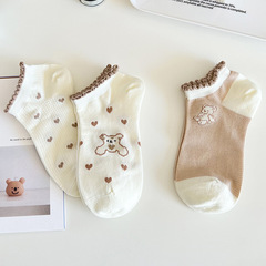 Carefully selected socks for women wholesale cute cartoon student shallow socks 2023 spring and summer women's thin casual boat socks