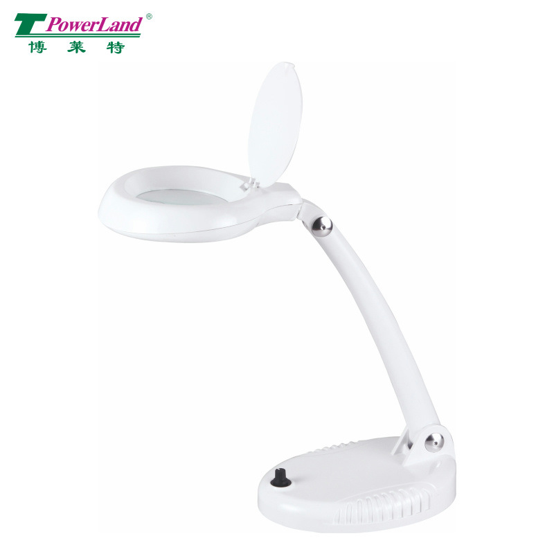 厂家供应100mm 8612AM 可充电可调光LED放大镜灯，放大镜灯