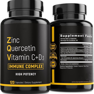 �F؛�羳��120��Zinc Quercetin Vitamin C�\��Ƥ�ؾS����C���S��