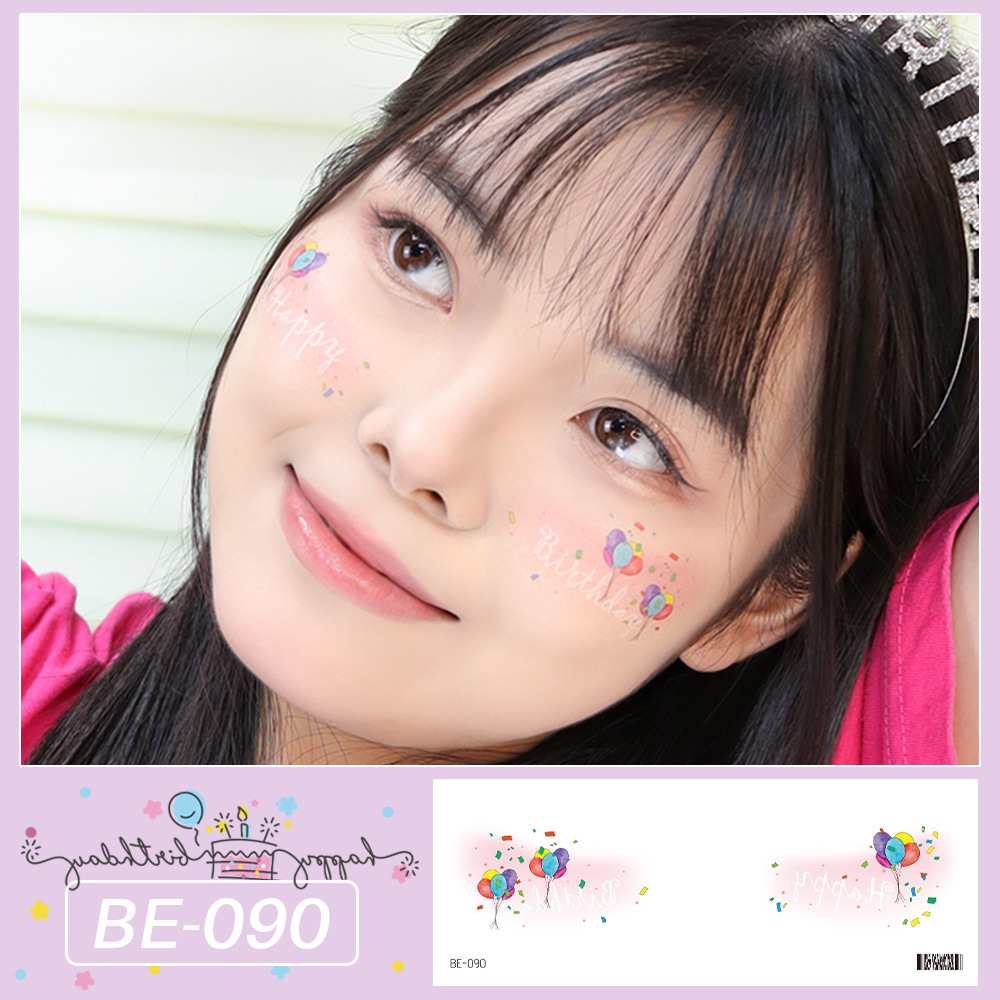 BE-090 (생일파티 페이스 스티커)
