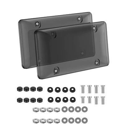 American License License plate holder/license plate holder - black-pair-boxed-black-accessories