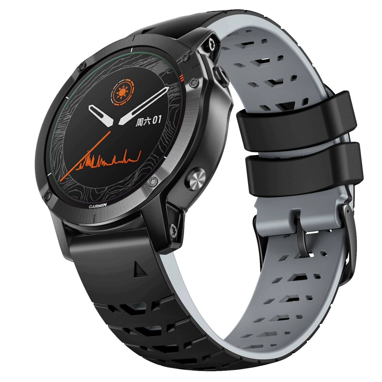 Подходит для Garmin Jiaming FENIX 5 935 MARQ трапециевидный экспресс силиконовый ремешок feenix6 7 22мм