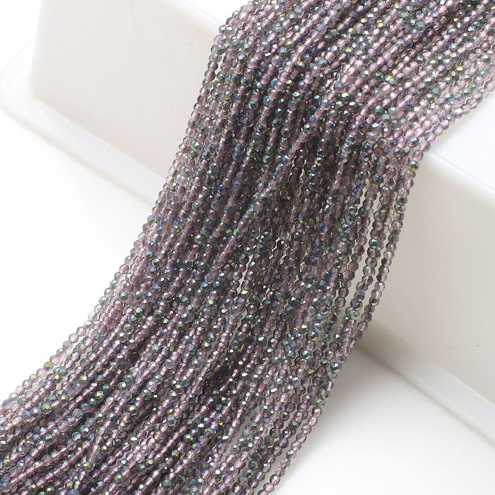 10g Weight Beads Jewelry Making Type 2MM Jewelry Making Size DIY Jewelry Accessories Classification 3 Pieces Per Pack Quantity Glass Material Solid Color Pattern Plating Design Elegant, Simple Style, Streetwear Style 3 Pieces Per Pack 2MM Glass Solid Color DIY Jewelry Accessories Beads 24