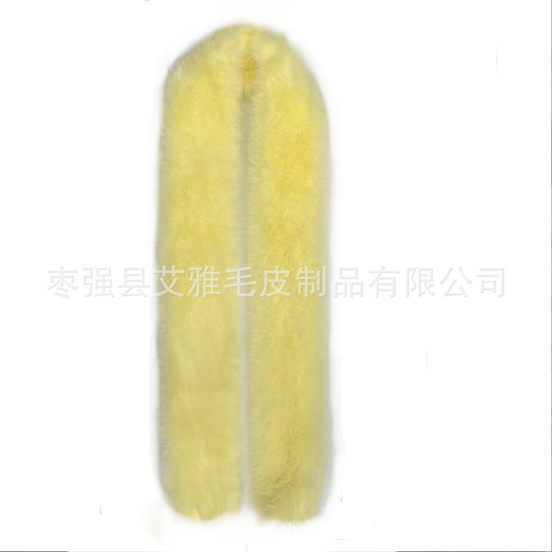 秋冬季长款仿狐狸毛女士围巾披肩保暖时尚围脖