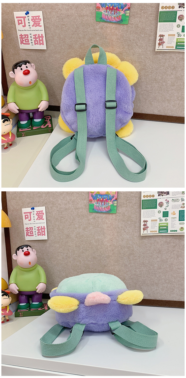 Cartoon plush toy backpack, new autumn and winter style, cute and girlish girl backpack, fashionable storage small backpack wholesale undefined