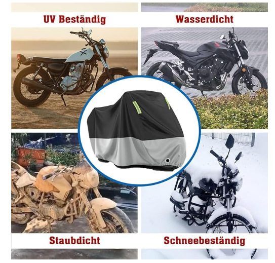 Motorcycle Cover Two-Tone Electric Car Rain Cover Sunshade