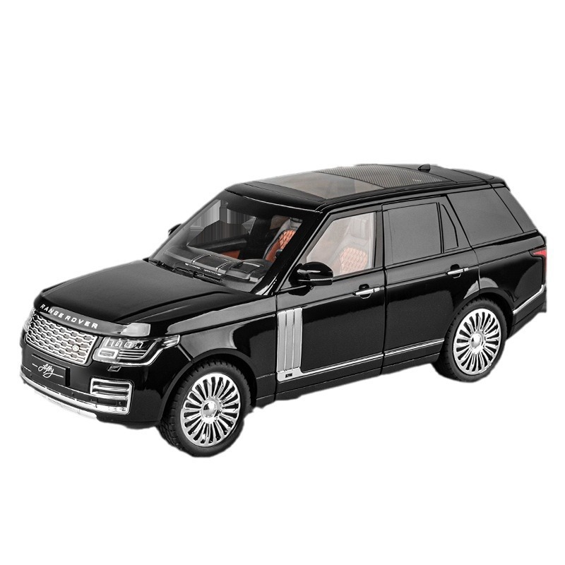 Modelo de coche de aleación de coche 1:18 carretera Tigre Range Rover vehículo todoterreno Tire hacia atrás con luz efecto de sonido modelo de coche de juguete adornos