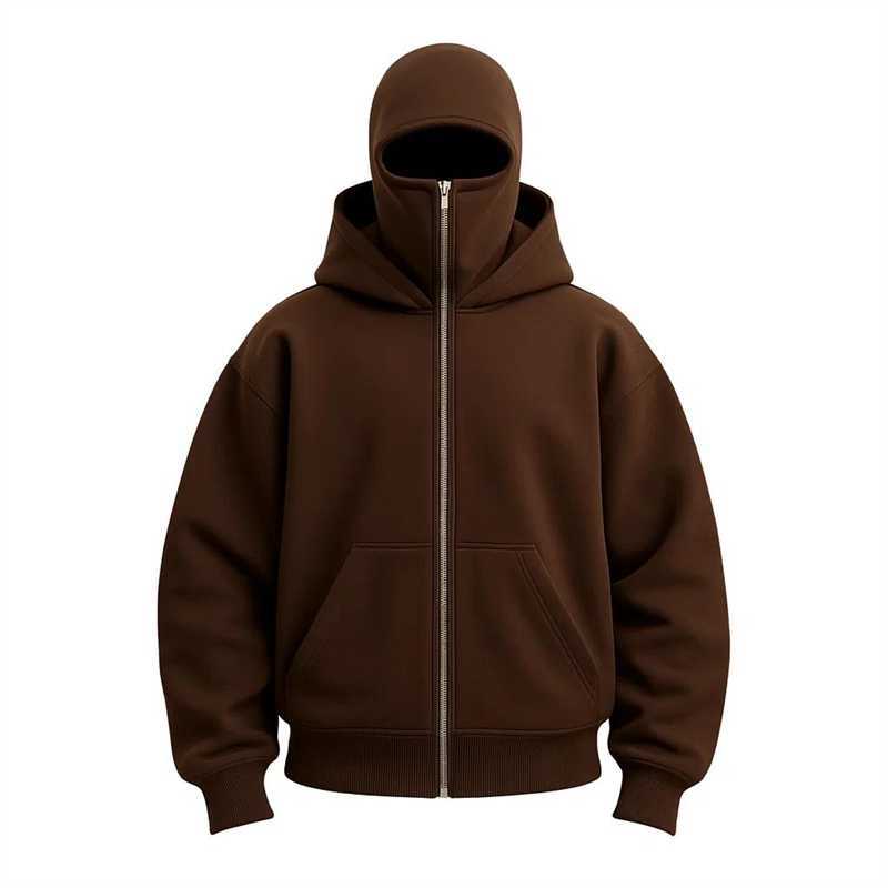 Sınır Ötesi İlkbahar Sonbahar Sezon Yeni Model Benzersiz Tasarım Çift Katmanlı Kapüşonlu Fermuar Sweatshirt Mont Bol Kesim Sokak Tarzı Erkek Kadın Çift Modeli