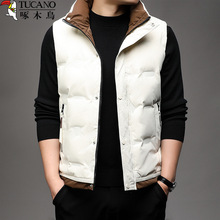 啄木鸟羽绒马甲男士205秋冬季新款加厚保暖坎肩马夹休闲背心外套