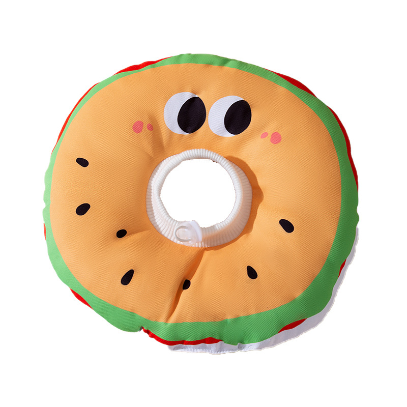 Cat Hamburguesa Elizabeth Circle Collar de esterilización impermeable ajustable para perros