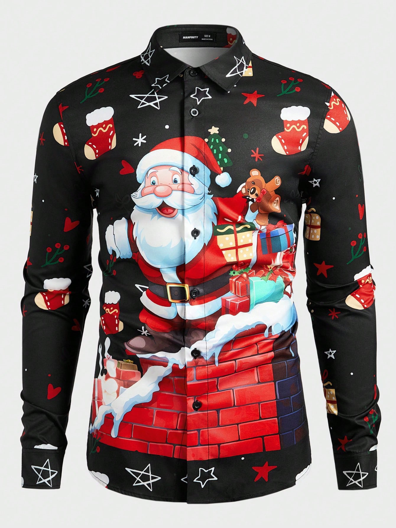 Camisa de un solo pecho de estilo casual para fiesta para hombres, venta directa de fábrica, blusa de manga larga colorida en contraste MB12