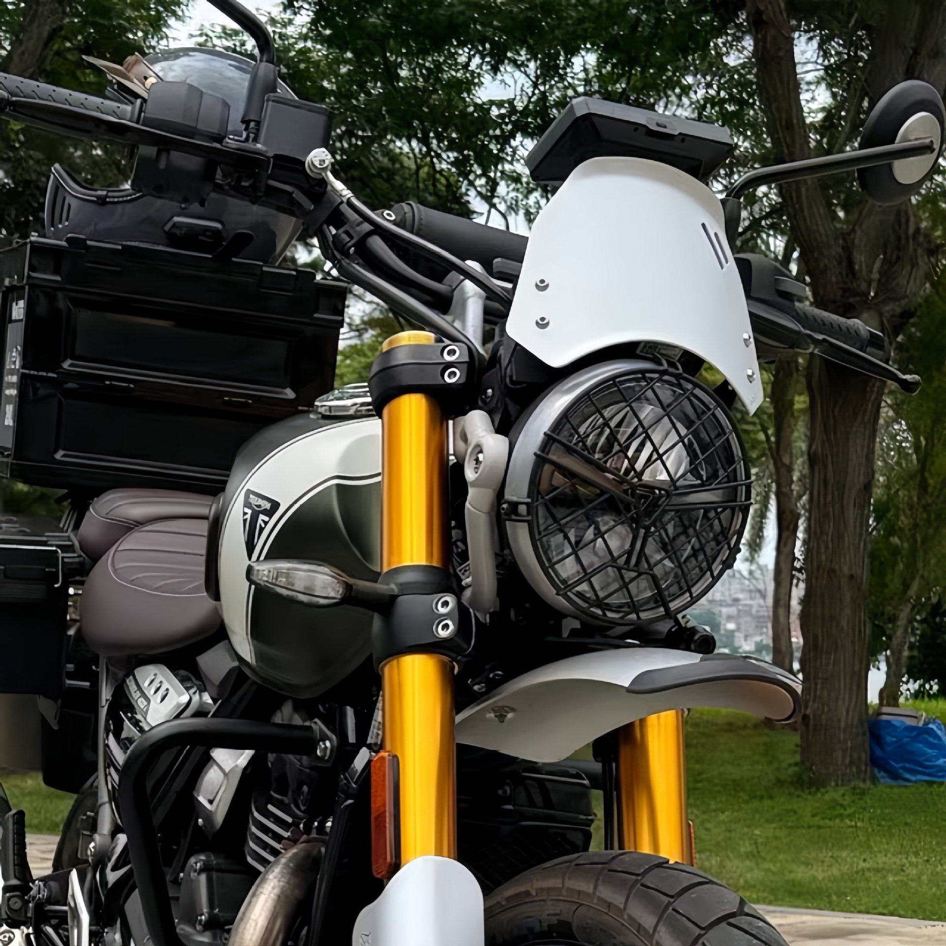 Suitable for Honda Cl300 Cl500 Cm300 Cm500 Hood Deflector Aluminum Alloy Small Windshield Front Windshield