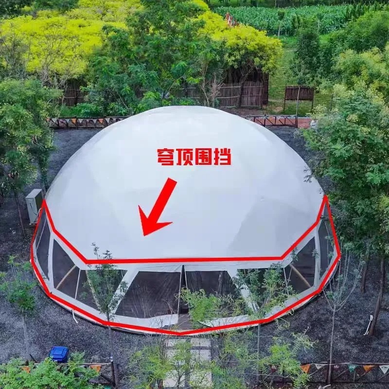 superficie de la luna gran camping picnic grupo construido protección solar esférica tienda de campaña al aire libre popular lugar escénico tienda de vacaciones