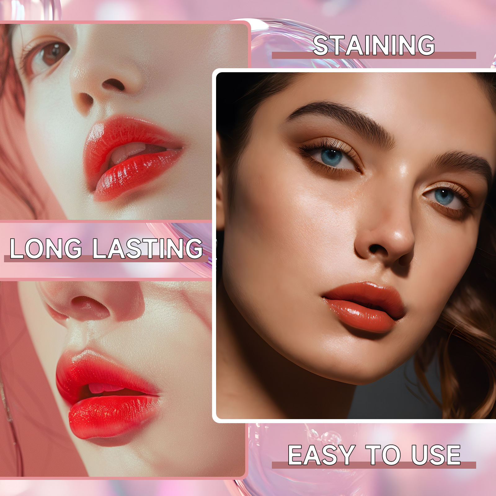 Moisturizing Lip Mask Portable Compact Lip Gloss Translucent Clear Repairing Reduces Lines Lip Makeup_voghion.com