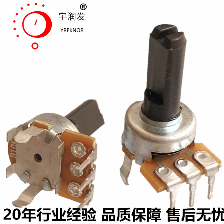 RK121������ת̼Ĥ��λ����ֵ10K ��װ�߶�25mm ��Բ����15mm