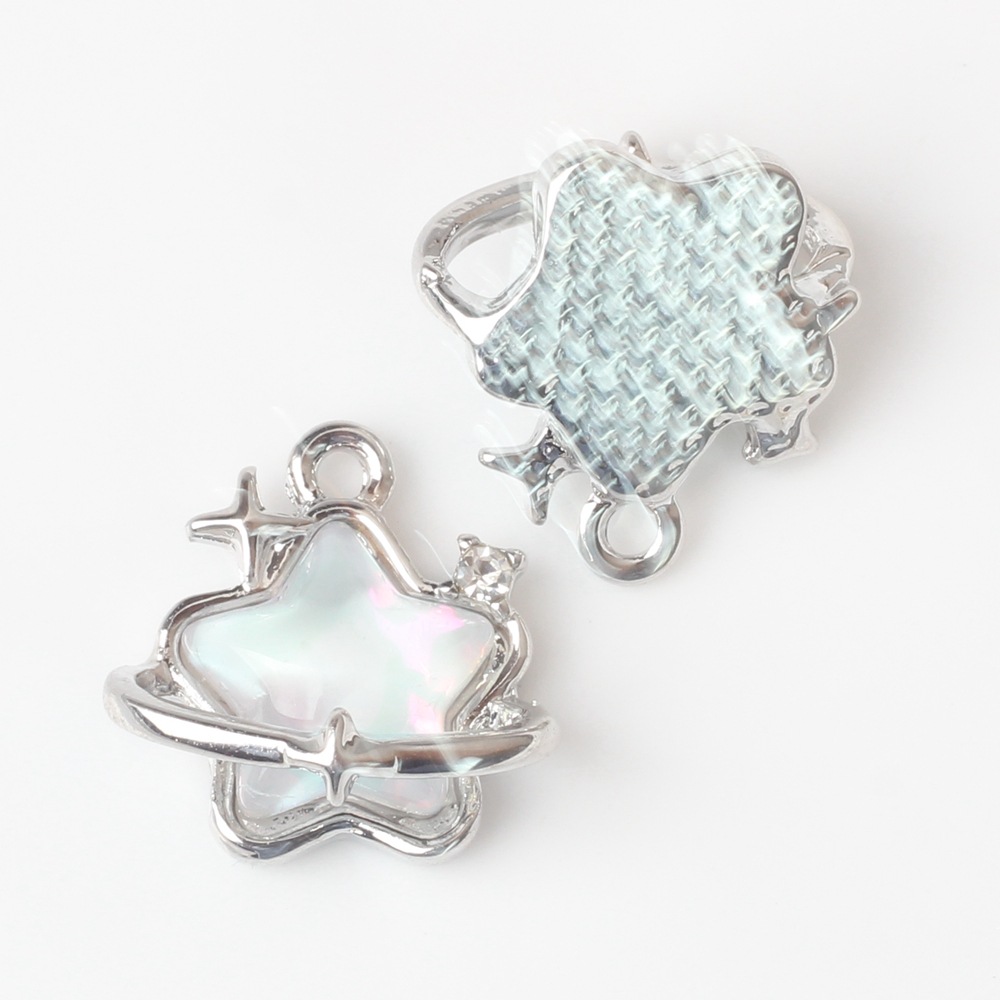 20g Weight Pendant Jewelry Making Type Rhinestones Inlay Material DIY Jewelry Accessories Classification 10 PCS/Package Quantity Alloy Material Star Pattern Plating, Inlay Design Casual, Sweet Style 10 PCS/Package Alloy Rhinestones Star Pendant 3