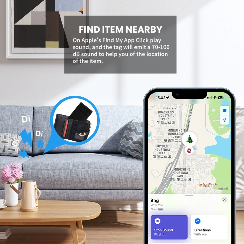 MFI authentication Find My card -type searcher wireless charging IP65 global positioning applicable Apple anti -lost