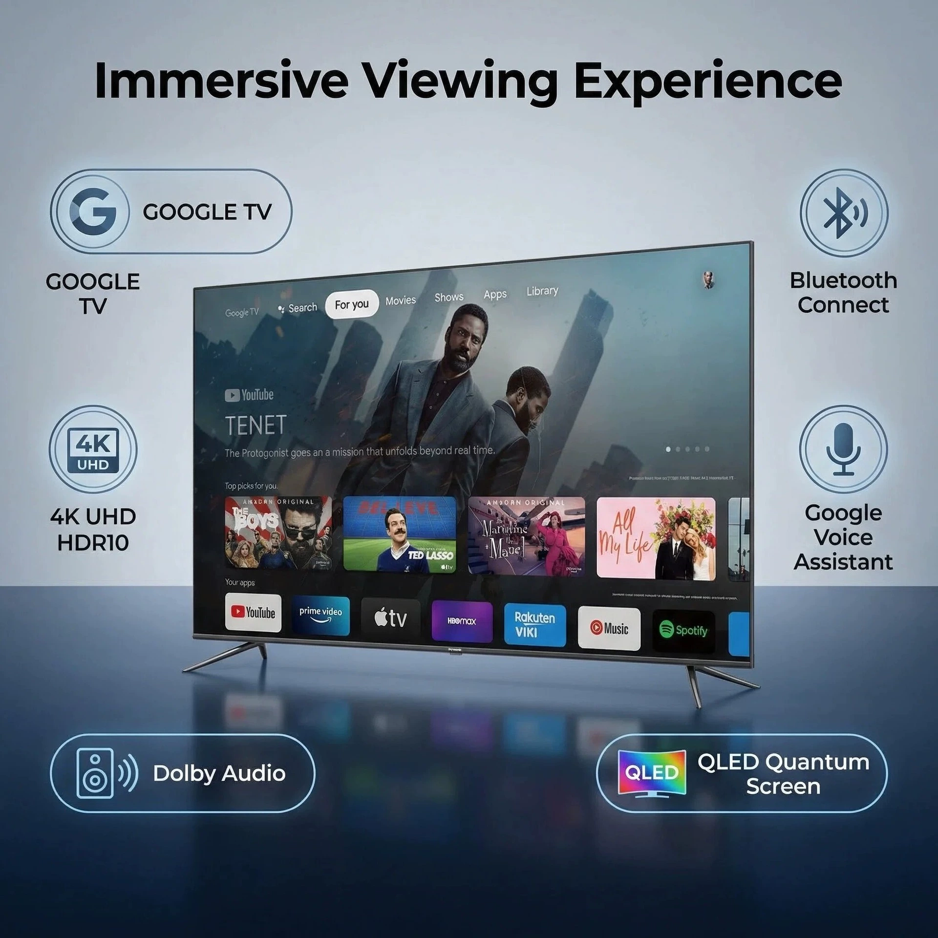 SKYWORTH/Skyworth Global Edition Smart LCD TV 4K Ultra HD QLED GOOGLE TV 55inch