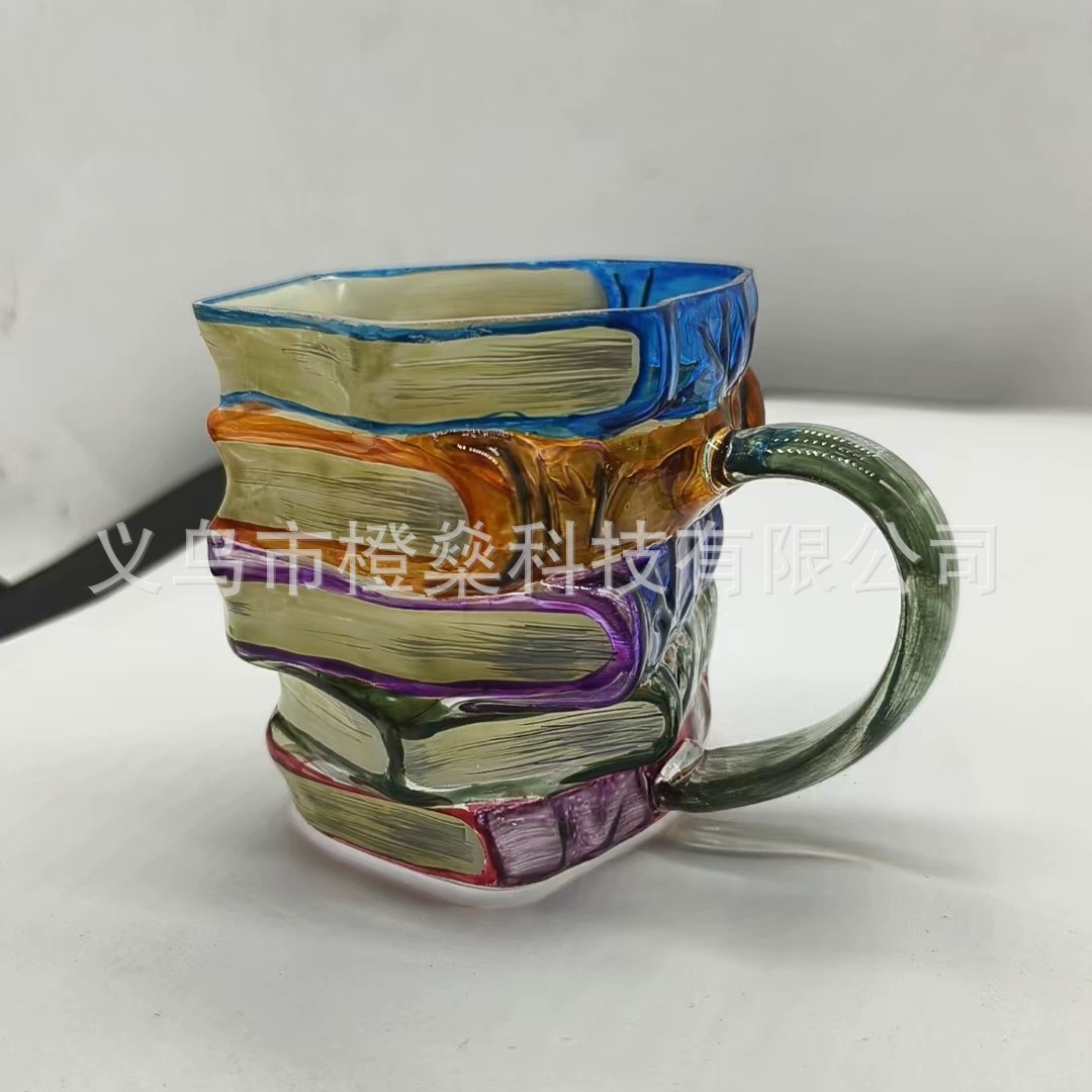 Cross-border Amazon расписанная книга чашка, новинка 3D расписанная книга кофе чашка, уникальная книга сложенная кружка кофе