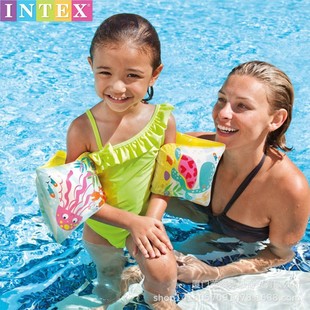 Intex 56666 Cartoon Jellyfish and Turtle Arm Ring Baby Swimming Auxiliary Water Supplies