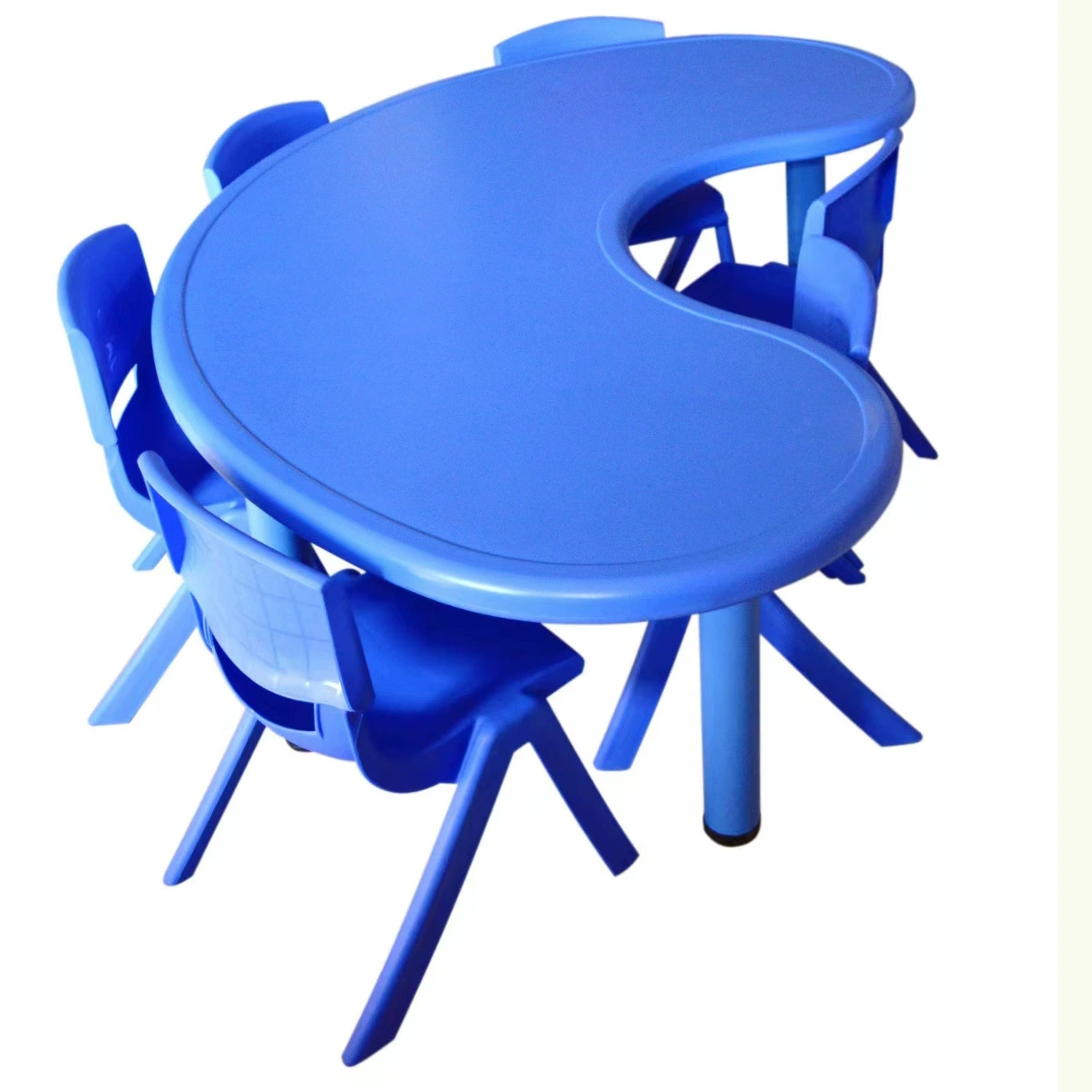 Детский пластиковый стол и стулья для детского сада, роскошный детский учебный стол и стул, креативный учебный стол