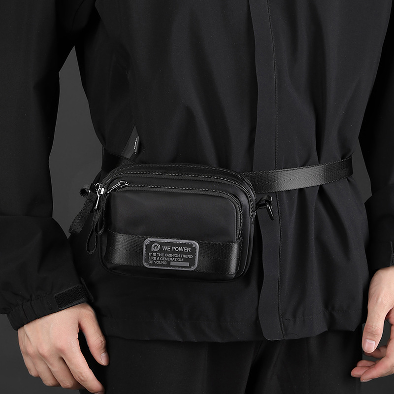 WEPOWER nuevo bolso de mensajero para hombre, bolso de hombro ligero y simple, mini riñonera casual