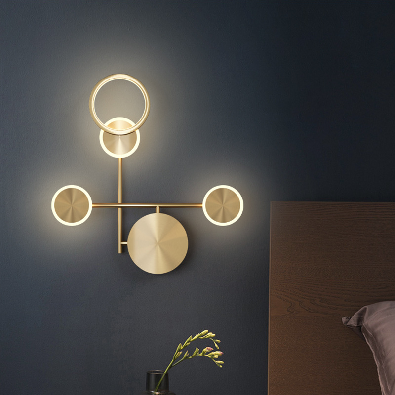 Wall Lamp Creative Personality Bedroom Bedside Lamp Simple Modern Light Luxury Nordic Living Room TVBackground Wall Corridor Lamp