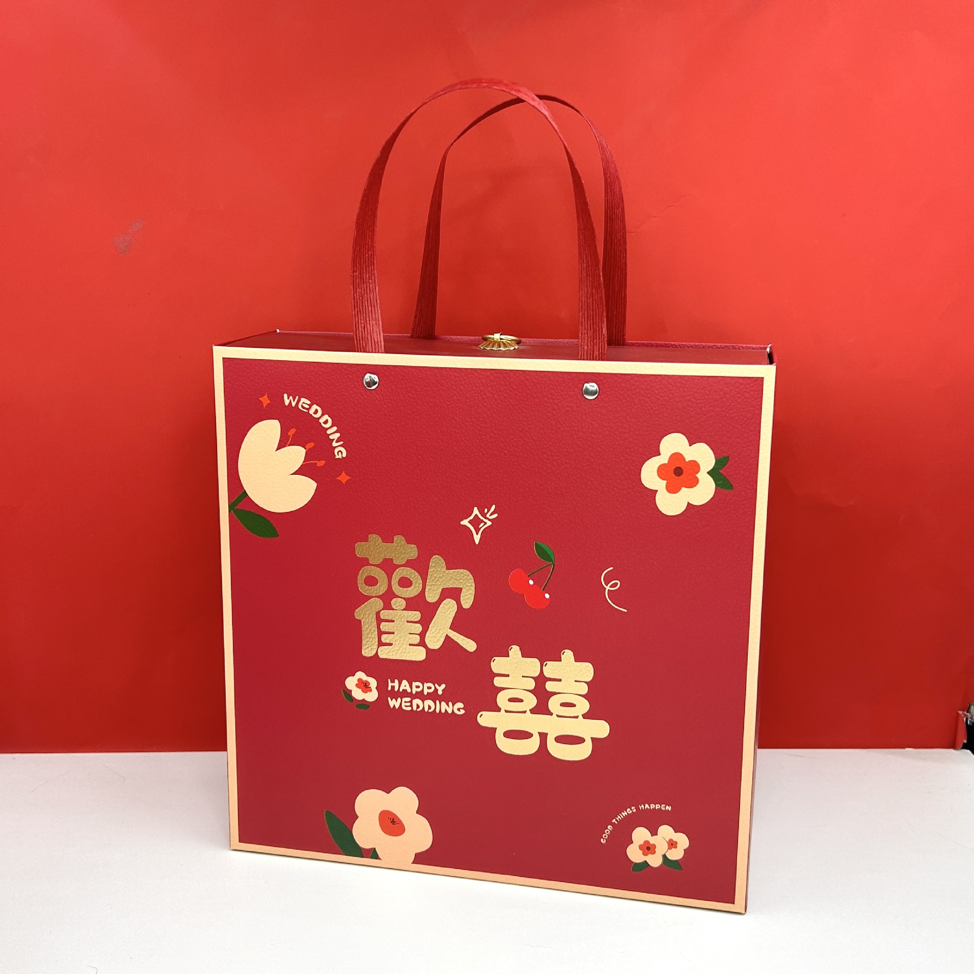 Wedding Marriage Chinese Style Candy Box Gift Box Gift Box Drawer Box Creative Wedding Maid Maid Hand Gift Box Empty Box