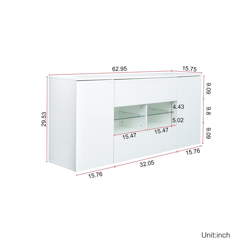 Pequeño apartamento armario simple hogar cocina té gabinete Blanco alto gabinete sala de estar pared aparador