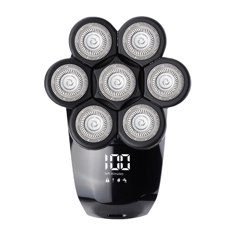 Men's Electric Shaver Seven Blade Digital Display Five In One Multi-Functional For Bald Heads Home Appliances Personal Care_voghion.com