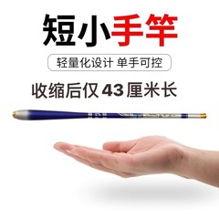 メーカー直販ポケット戦飛龍43センチ28調19調短節釣竿携帯ミニ炭素手棒対外貿易